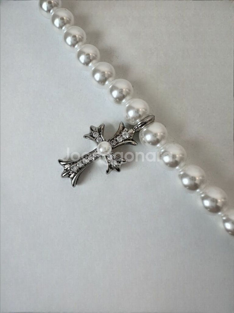 11am 크롬 진주목걸이 새제품 핵진주 임여진--7