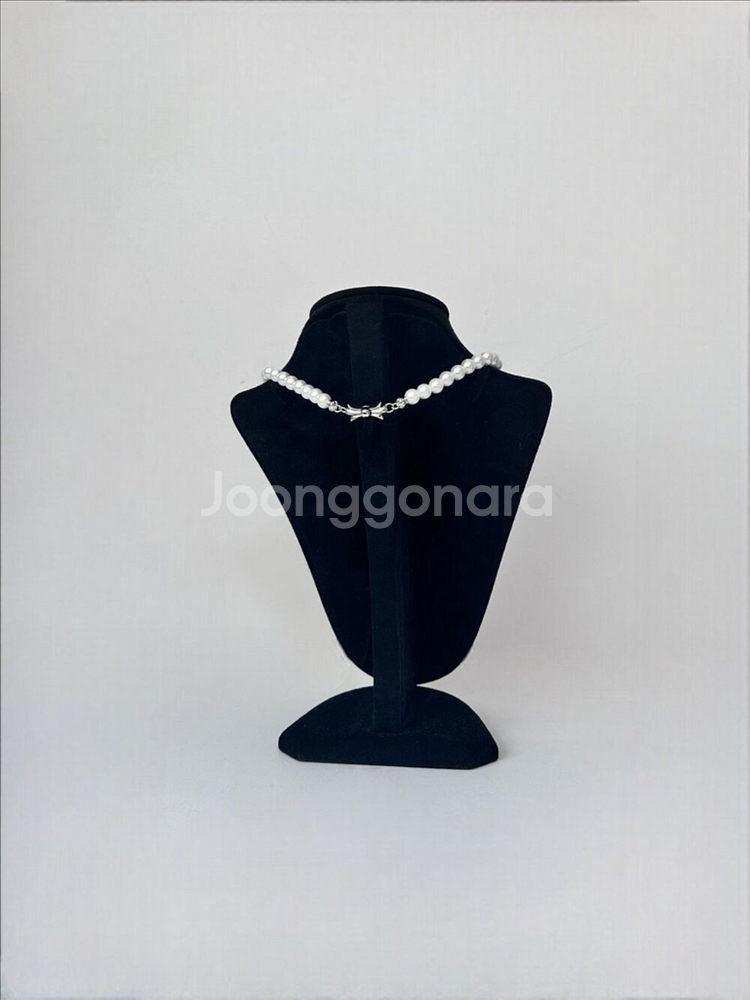 11am 크롬 진주목걸이 새제품 핵진주 임여진--5