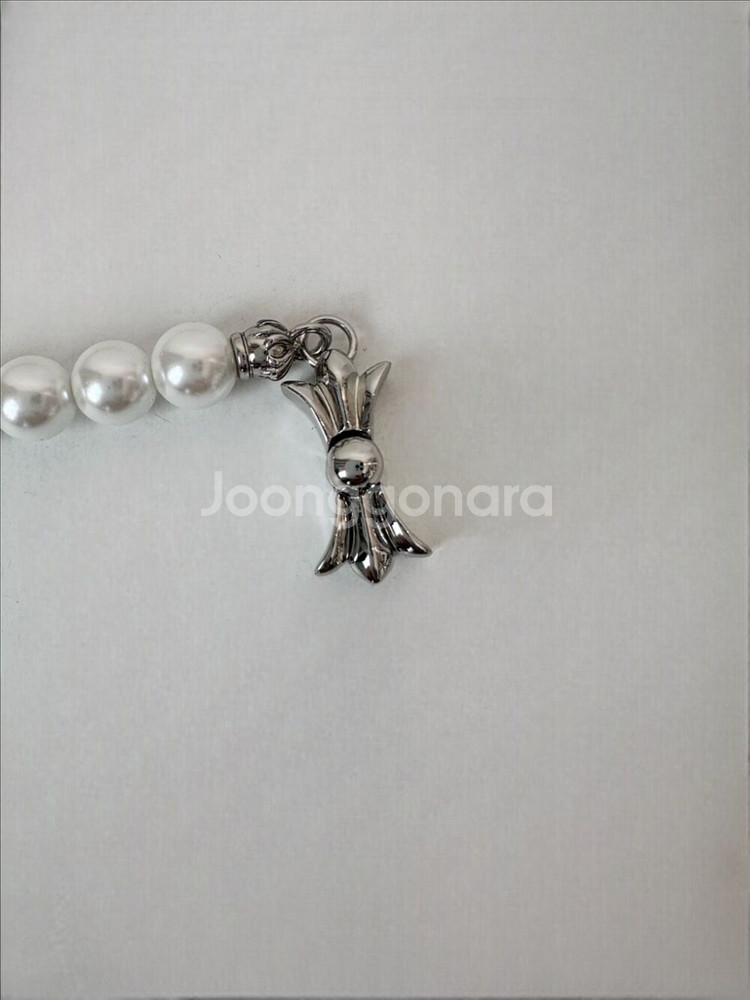 11am 크롬 진주목걸이 새제품 핵진주 임여진--9