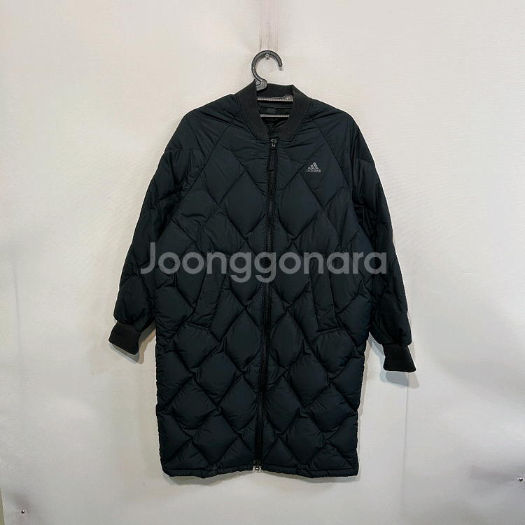 아디다스 여성 오리털 롱패딩 오버핏--0