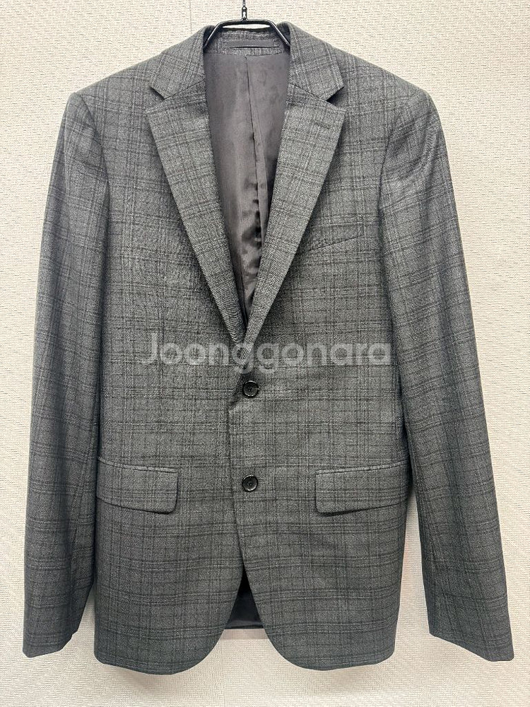 띠어리 울100 간절기 체크 블레이저 (55~66)--0