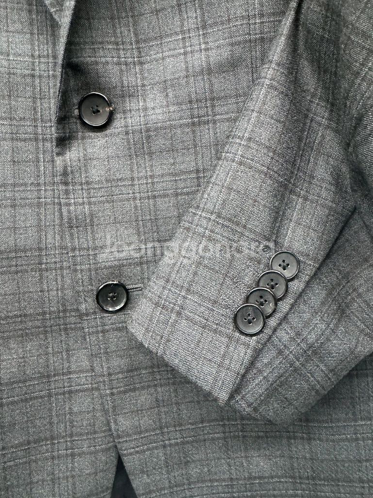 띠어리 울100 간절기 체크 블레이저 (55~66)--2