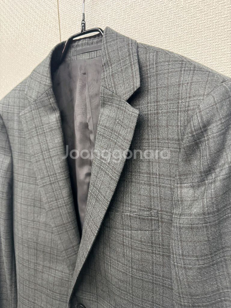 띠어리 울100 간절기 체크 블레이저 (55~66)--1