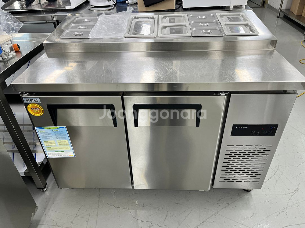 토핑냉장고 1200 우성 간냉식 업소용 피자 브런치 샌드위치 카페--0