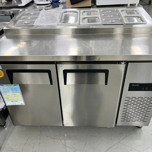 토핑냉장고 1200 우성 간냉식 업소용 피자 브런치 샌드위치 카페