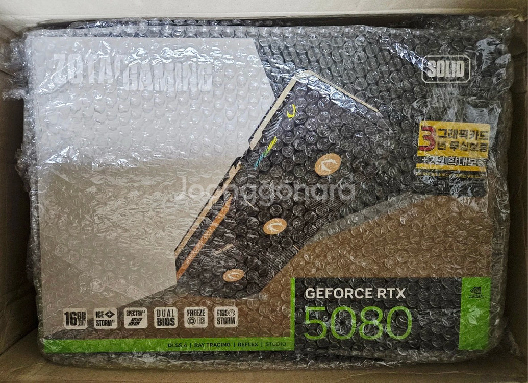 Zotac RTX 5080 그래픽카드 미개봉--0