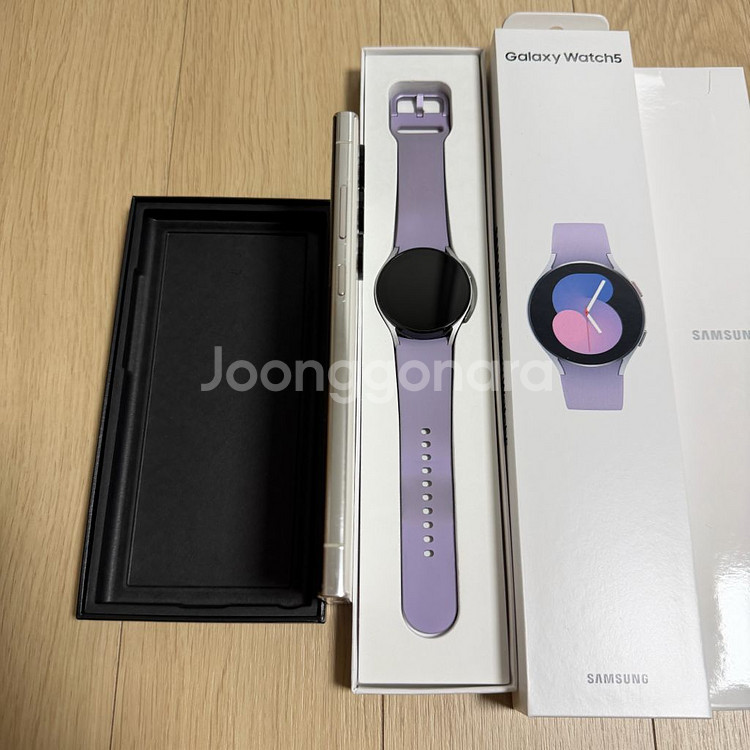 (S급 올갈이) 갤럭시S23 울트라 자급제 512GB 크림 + 워치5--1