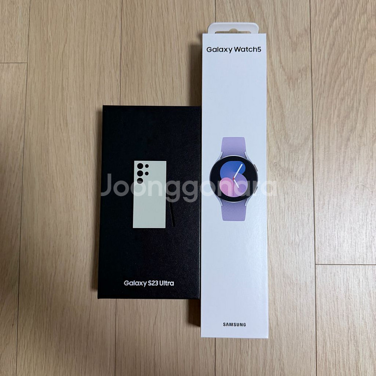 (S급 올갈이) 갤럭시S23 울트라 자급제 512GB 크림 + 워치5--3