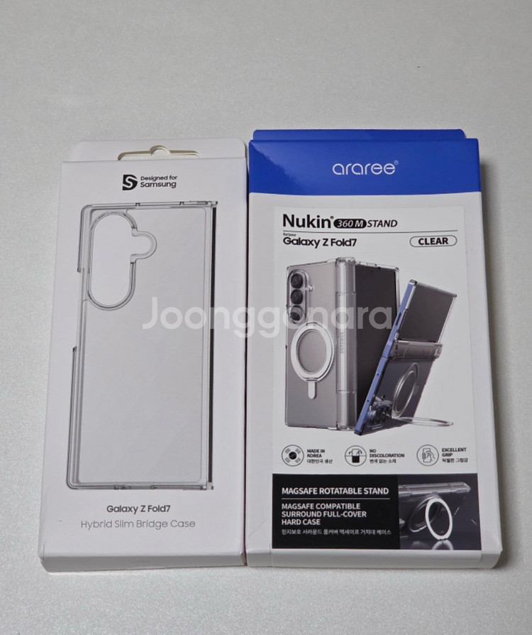 삼성 갤럭시 폴드7 케이스 2종 미개봉 (아라리/삼성 정품)--0
