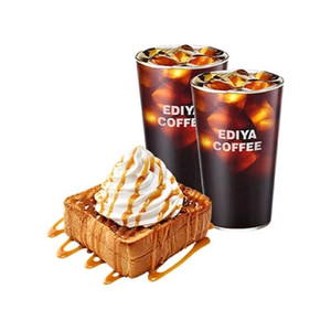 이디야 허니 카라멜 브레드+아메리카노 2잔 팝니다