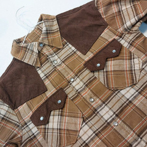 out of sight 웨스턴 플란넬 헌팅 셔츠 90~95 사이즈