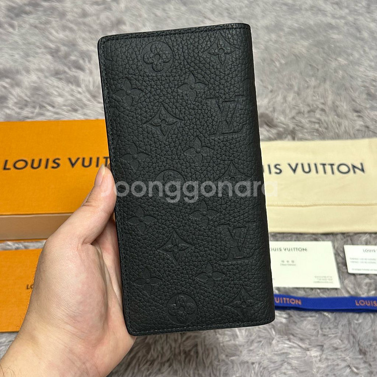 [풀구성] 루이비통 토뤼옹 브라짜 월릿 장지갑 블랙--1