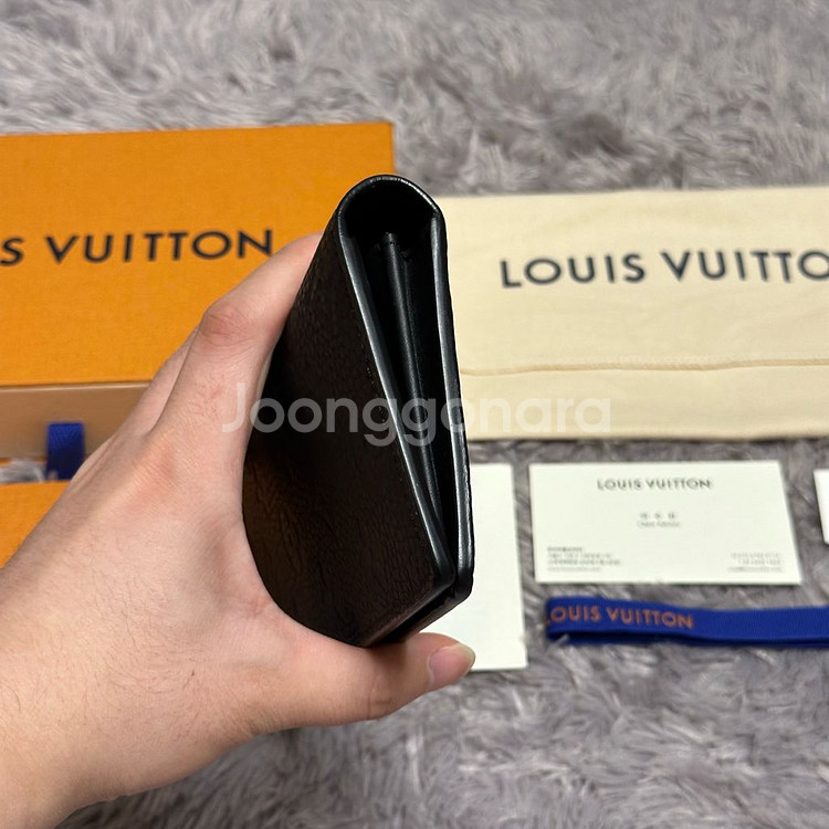 [풀구성] 루이비통 토뤼옹 브라짜 월릿 장지갑 블랙--5