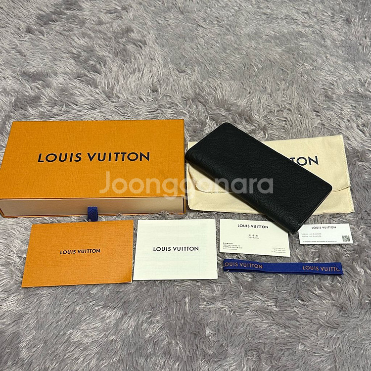 [풀구성] 루이비통 토뤼옹 브라짜 월릿 장지갑 블랙--8