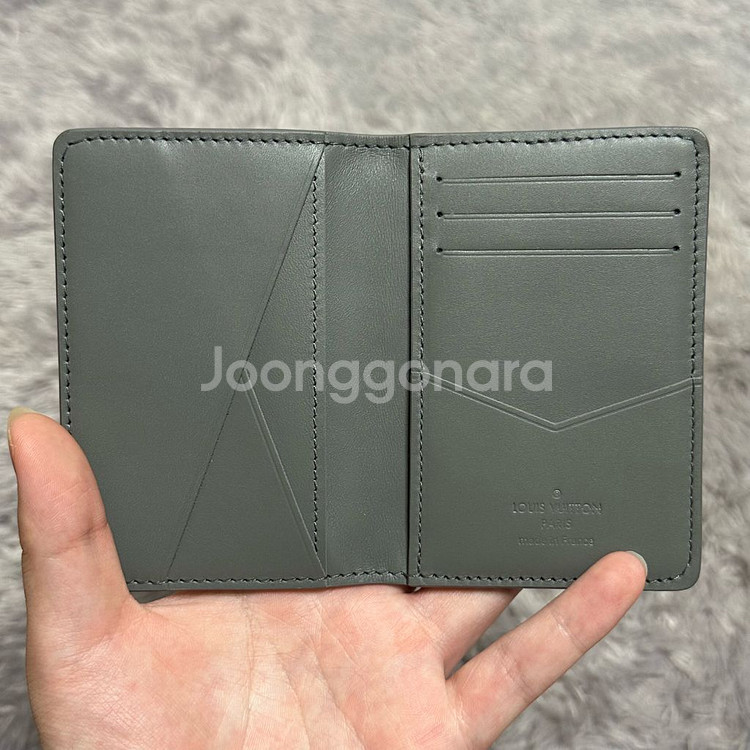 [풀구성] 루이비통 쉐도우 오거나이저 카드지갑 그레이--2