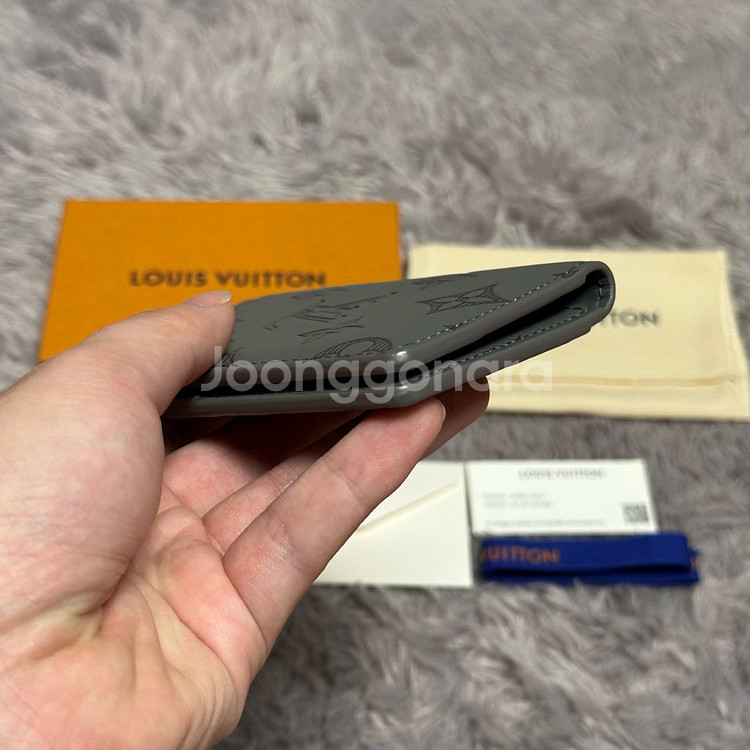 [풀구성] 루이비통 쉐도우 오거나이저 카드지갑 그레이--5