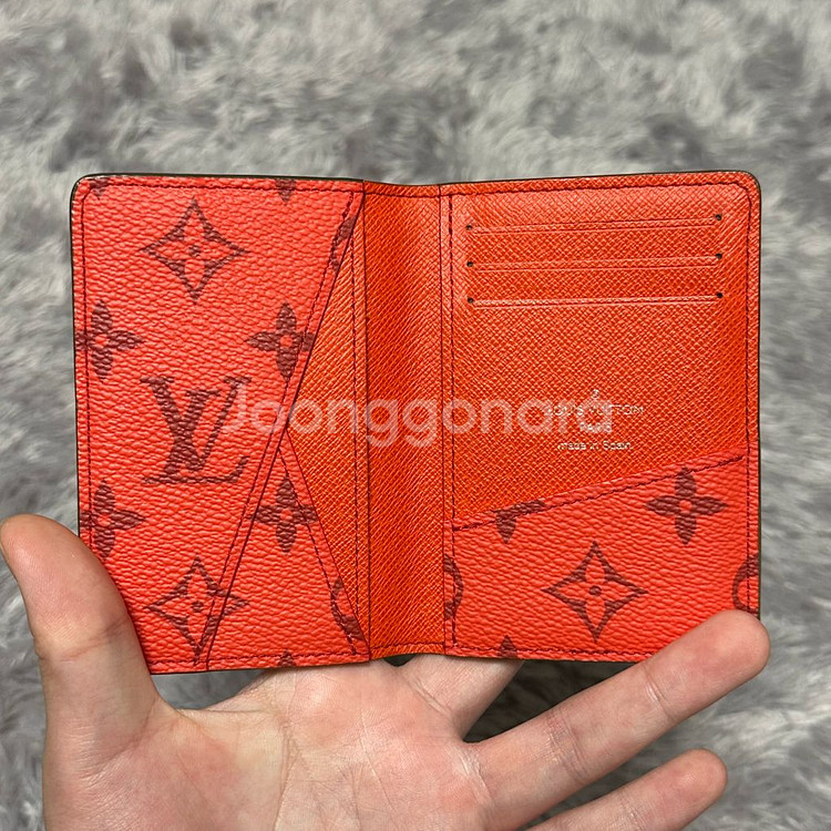 [풀구성] 루이비통 이클립스 버밀리언 레드 오거나이저 카드지갑--2