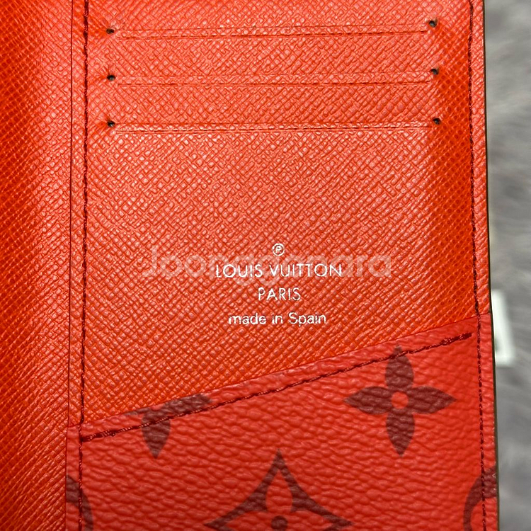 [풀구성] 루이비통 이클립스 버밀리언 레드 오거나이저 카드지갑--3