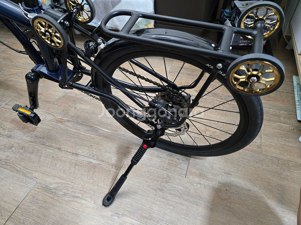 트라이폴드 자전거 비올리 민트 T9D플러스 블루 유사브롬톤--5