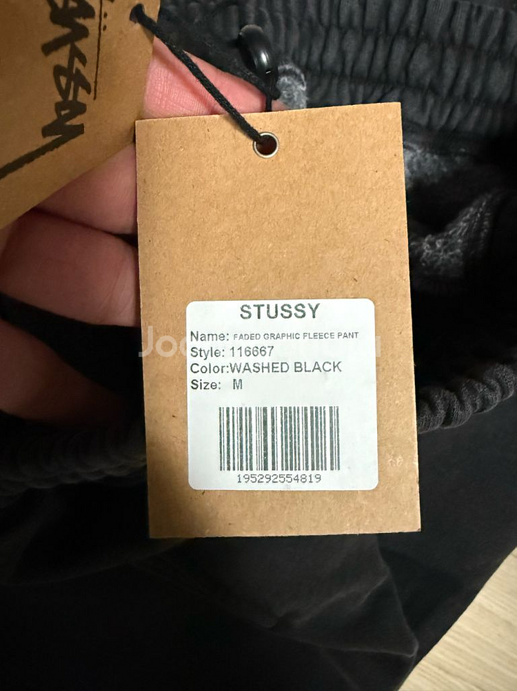 [M] 스투시 페이디드 워시드블랙 팬츠--1