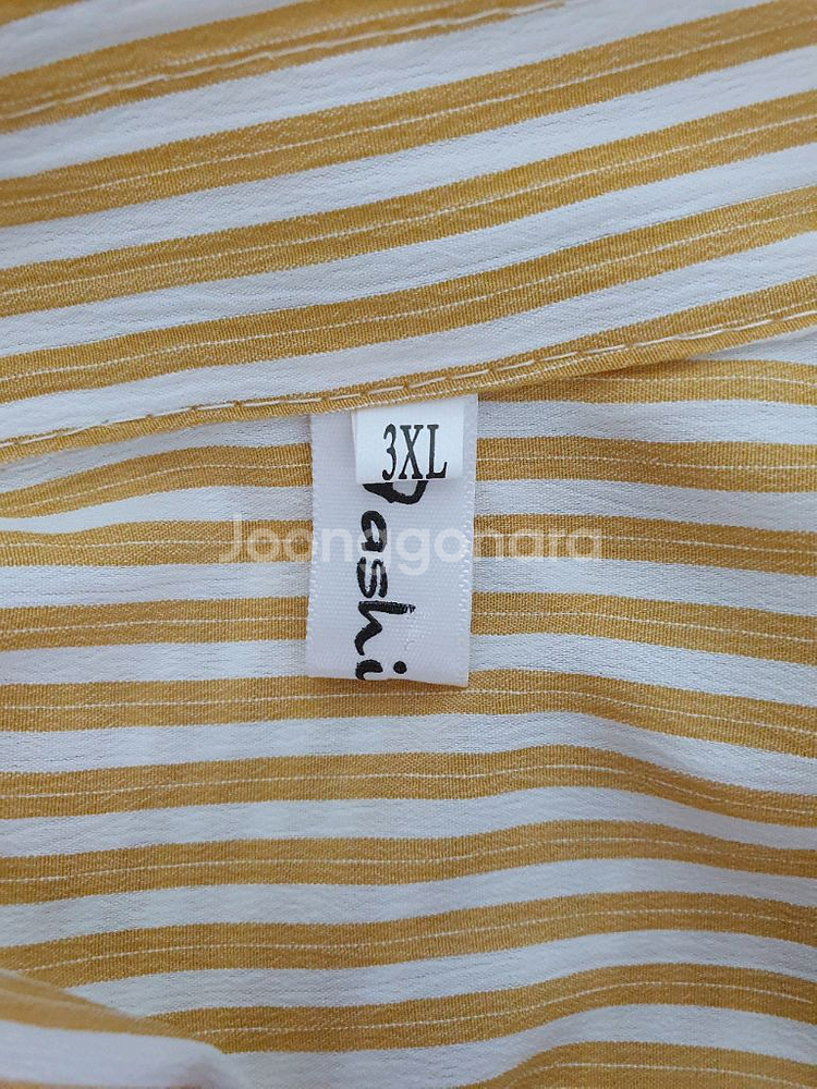 (새상품)스트라이프 블라우스 66~77반--2