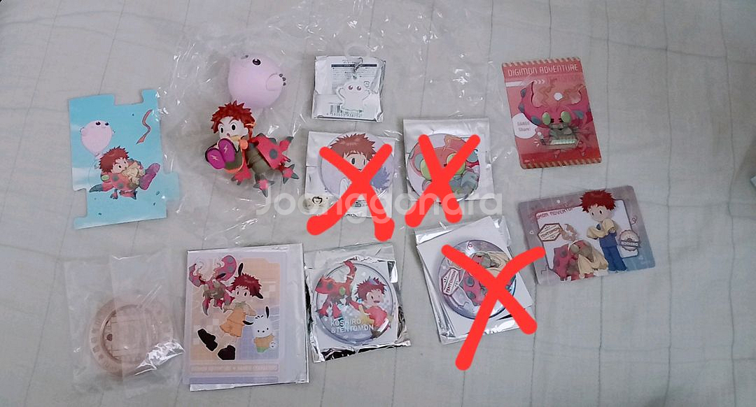 일괄)디지몬 어드벤처 25주년 피규어 한솔 피규어&굿즈 세트--0