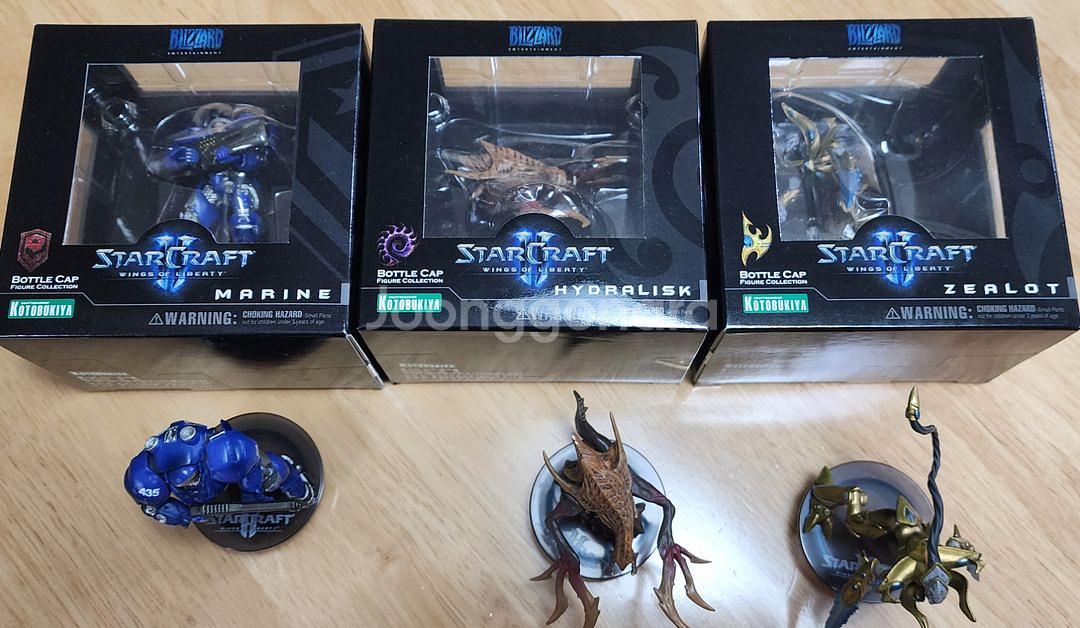 스타크래프트 미니어처 피규어 3종 세트--1