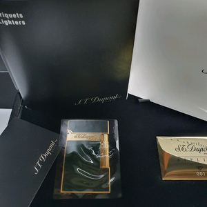 [한정판] 듀퐁라이터 라인2 신형 ca16259 아뜰리에 그린 쌍불 듀퐁라이타