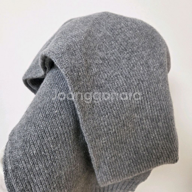 와이케이 돌핀 니트 머플러 그레이--6