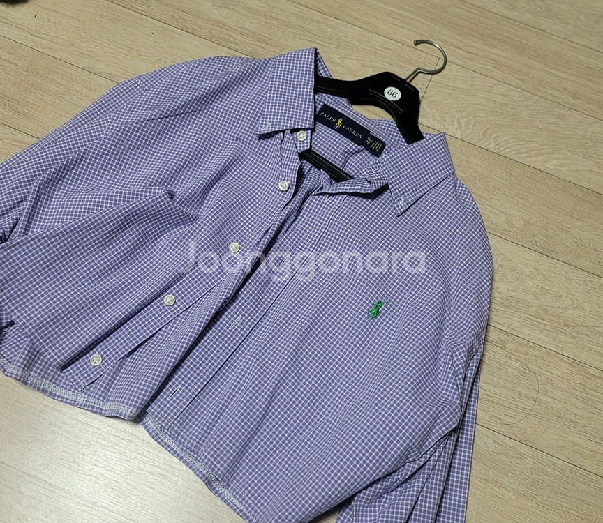 폴로 랄프로렌 크롭 체크 셔츠 김코디 커스텀 빈티지--1