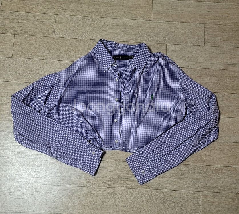 폴로 랄프로렌 크롭 체크 셔츠 김코디 커스텀 빈티지--0