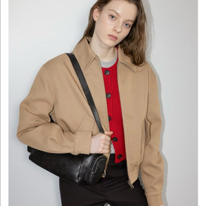 에잇세컨즈 스티치 블루종 카멜 여성용