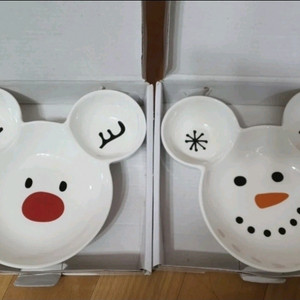 크리스마스 나눔 도자기 접시 세트