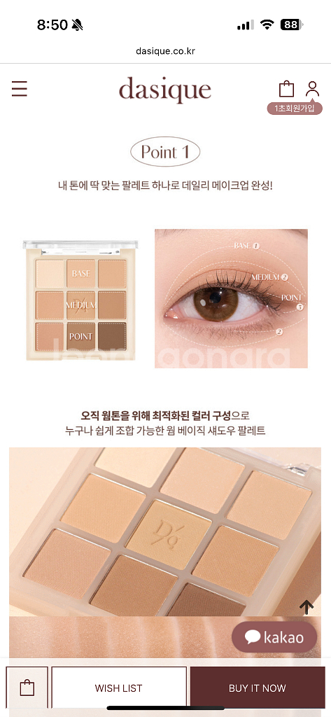 데이지크 12 웜 블렌딩 섀도우 팔레트--1