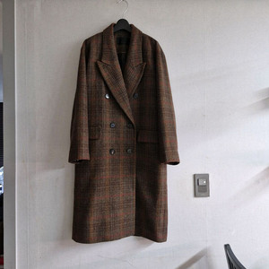 럭키슈에뜨 클래식 체크 더블 코트(새상품 수준)