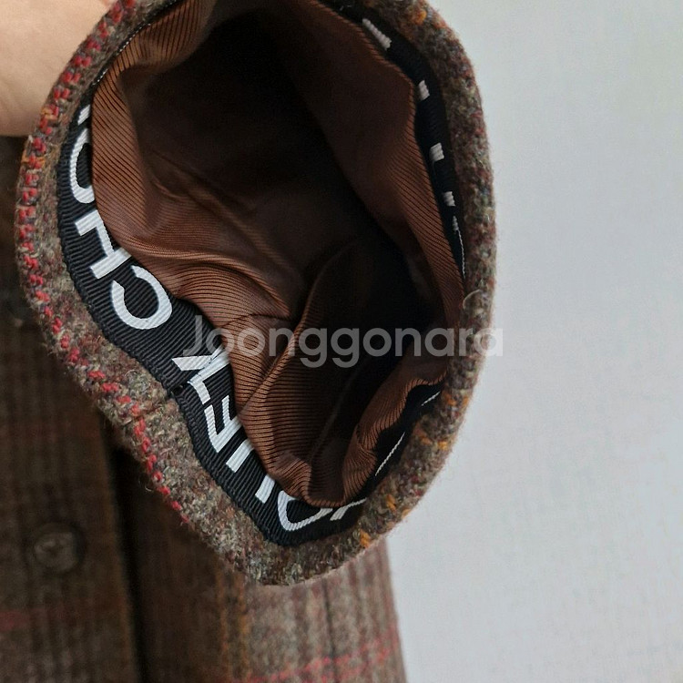 럭키슈에뜨 클래식 체크 더블 코트(새상품 수준)--7