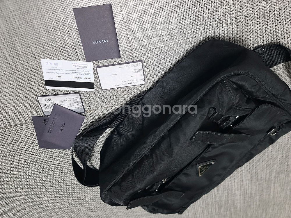 프라다 사피아노 숄더 크로스백 1bd671 메신저백 미디움--3