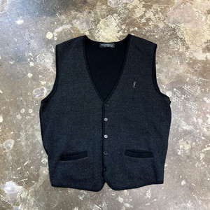 100) 입생로랑 니트 조끼 가디건 베스트