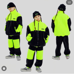 히로 퀼팅플리스자켓140+퀼팅플리스조거팬츠140 세트