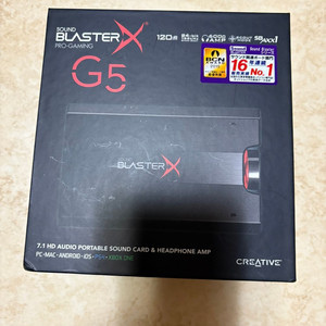 크리에이티브 Sound BlasterX G5 (플스4 옵티컬 사운드가능)