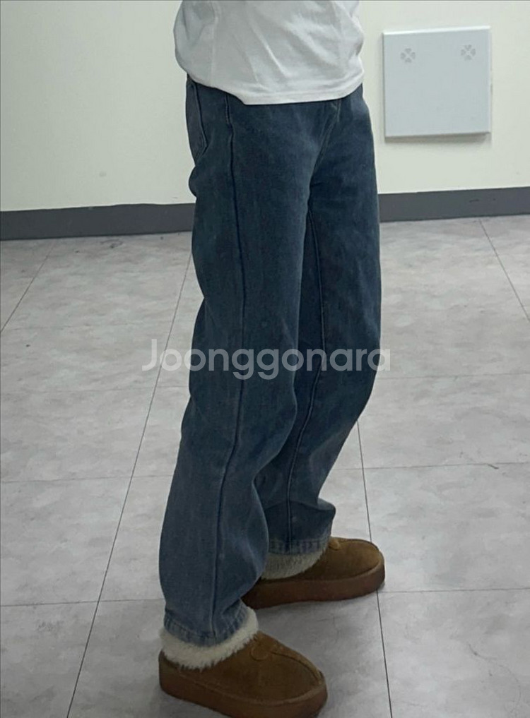 옷장정리 ㅣ 기모청바지 와이드 데님팬츠 와이드핏 기모바--3