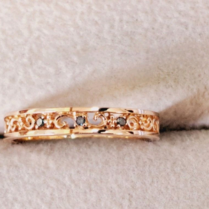 18k블루다이아반지11호12호