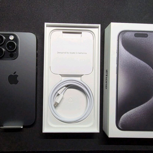 [애케플] 아이폰 15 프로 블랙 티타늄 256G