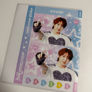 (새상품) 엔시티 위시 컬러 팝업 사쿠야 카드 스티커