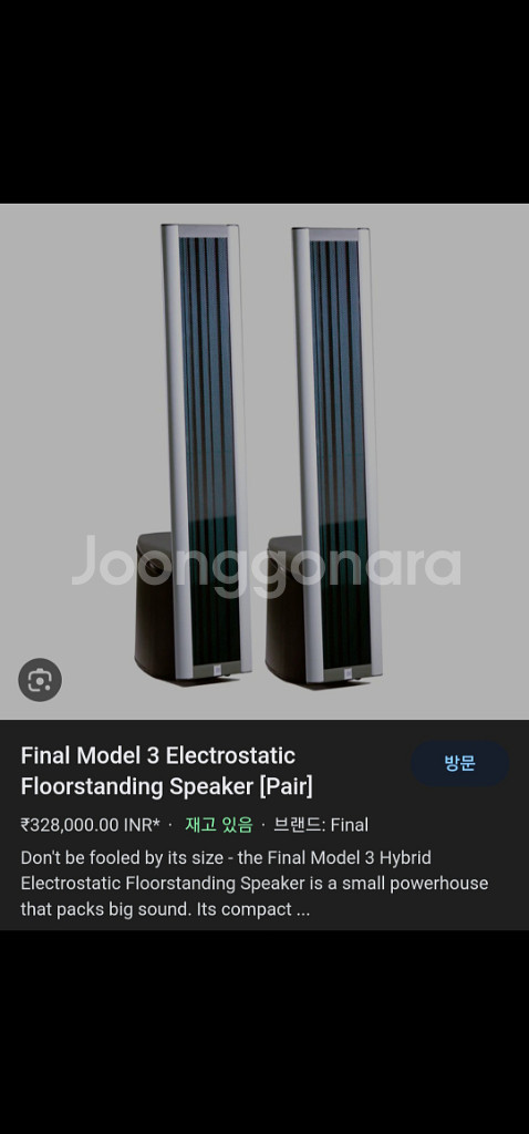 정전기 라우드 스피커 Final 0.3 하이브리드 네덜--7