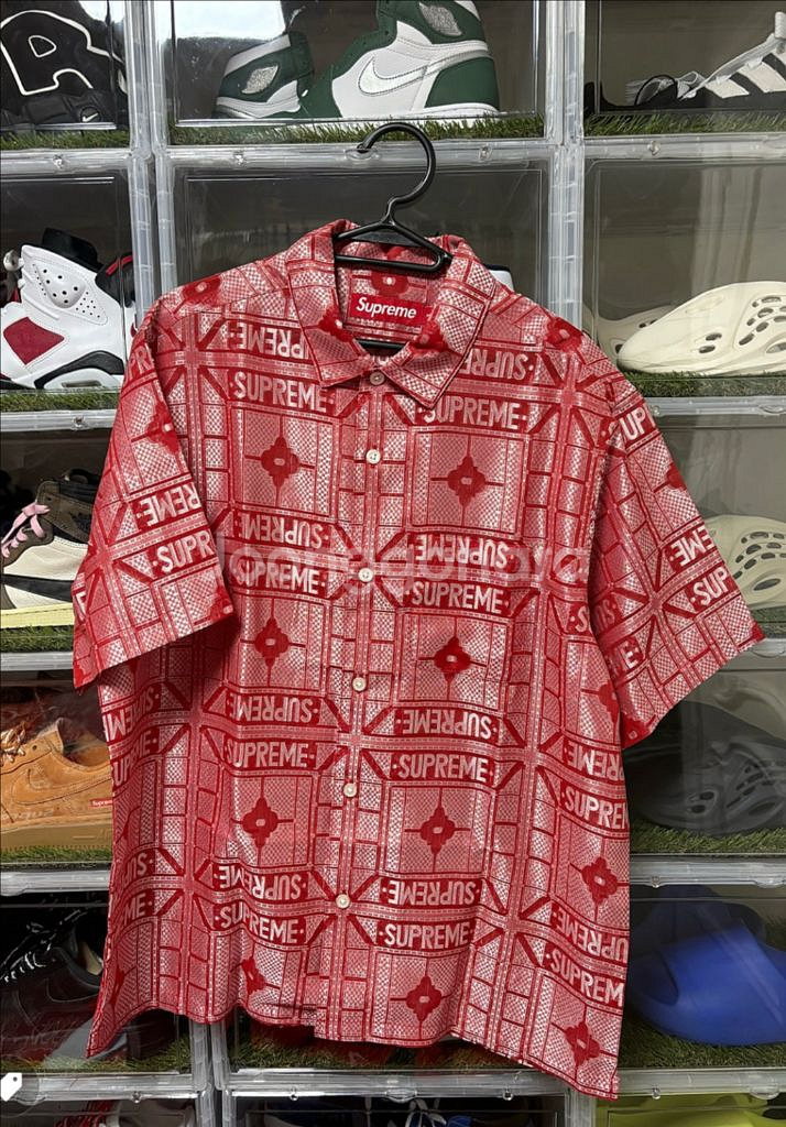 SupremeTrayJacquardShirt 슈프림트레이자카드셔츠--1