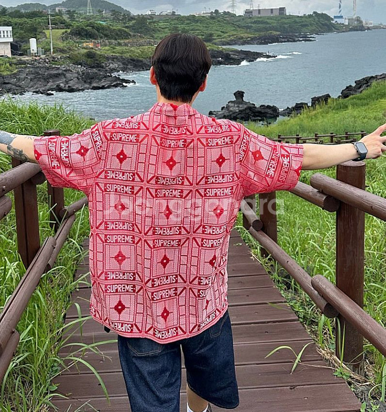 SupremeTrayJacquardShirt 슈프림트레이자카드셔츠--7