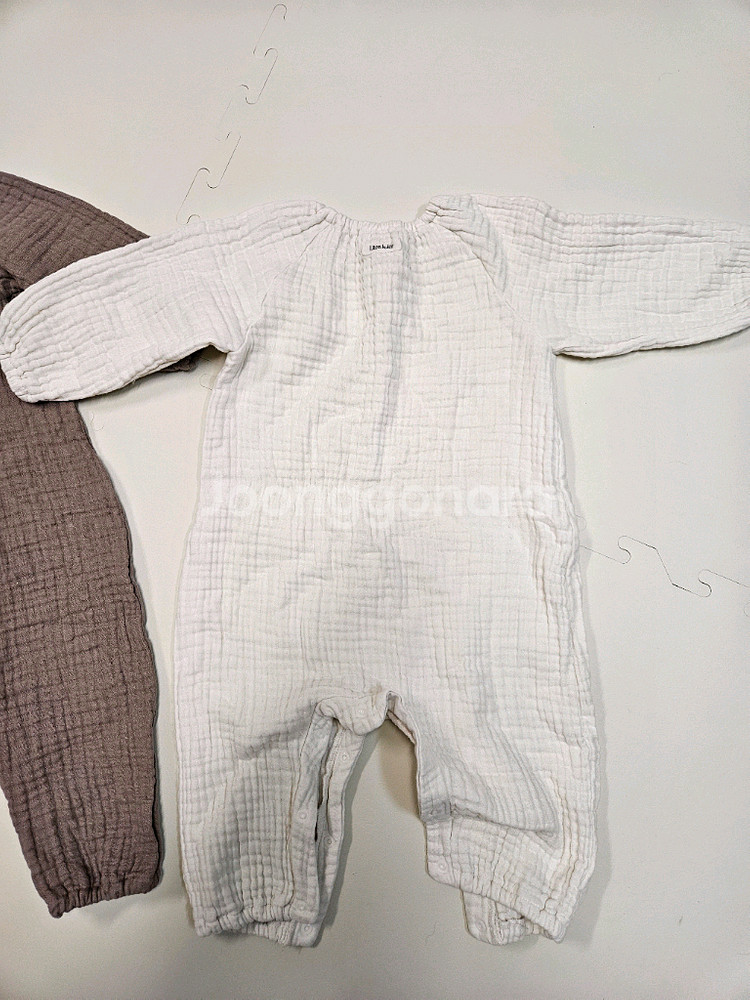 리뗀클로르 우주복 새상품 아이보리 80 모카 90--2