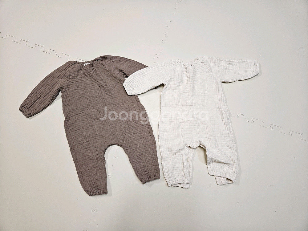 리뗀클로르 우주복 새상품 아이보리 80 모카 90--4