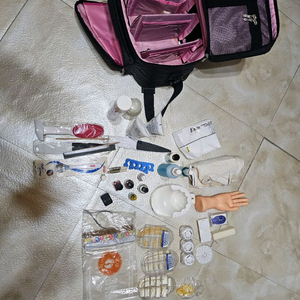 네일 실기시험도구 세트 이미지